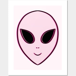 Happy Alien Posters and Art